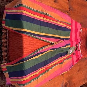 Farm Rio multi color pants NWT